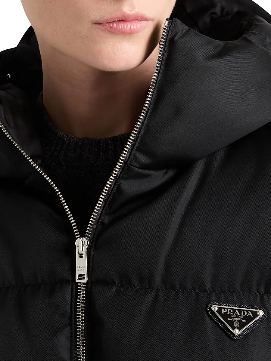 Prada Women's Re-Nylon Down Jacket - Black | Thumbnail 5