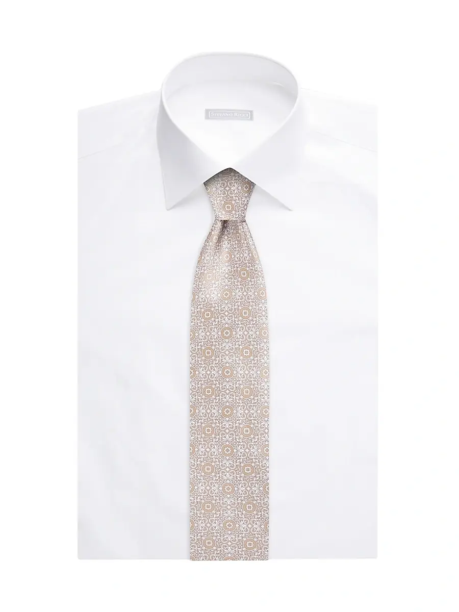 Stefano Ricci Men's Luxury Handmade Silk Tie | Thumbnail 2 Stefano Ricci Men's Luxury Handmade Silk Tie | Thumbnail 2