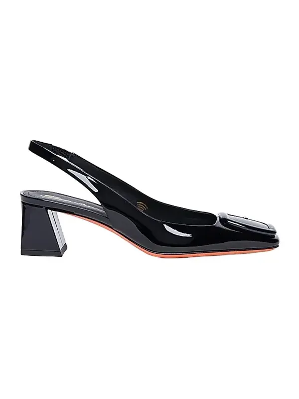 Women's 50MM Patent Leather Block-Heel Pumps Women's 50MM Patent Leather Block-Heel Pumps