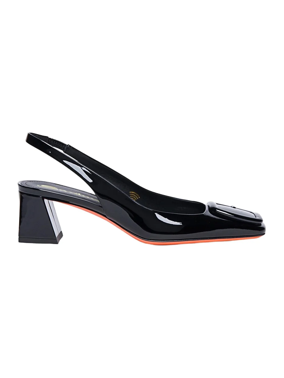 Women's 50MM Patent Leather Block-Heel Pumps Women's 50MM Patent Leather Block-Heel Pumps