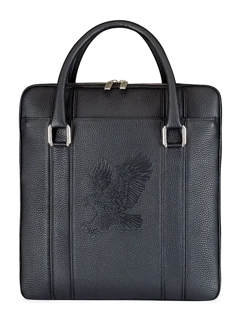 Men's Calfskin Leather Messenger Bag