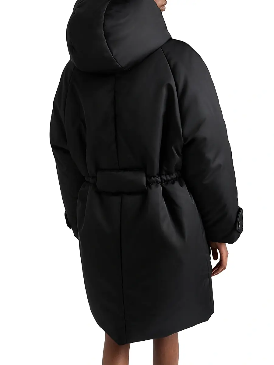 Prada Women's Re-Nylon Down Coat - Black | Thumbnail 3 Prada Women's Re-Nylon Down Coat - Black | Thumbnail 3
