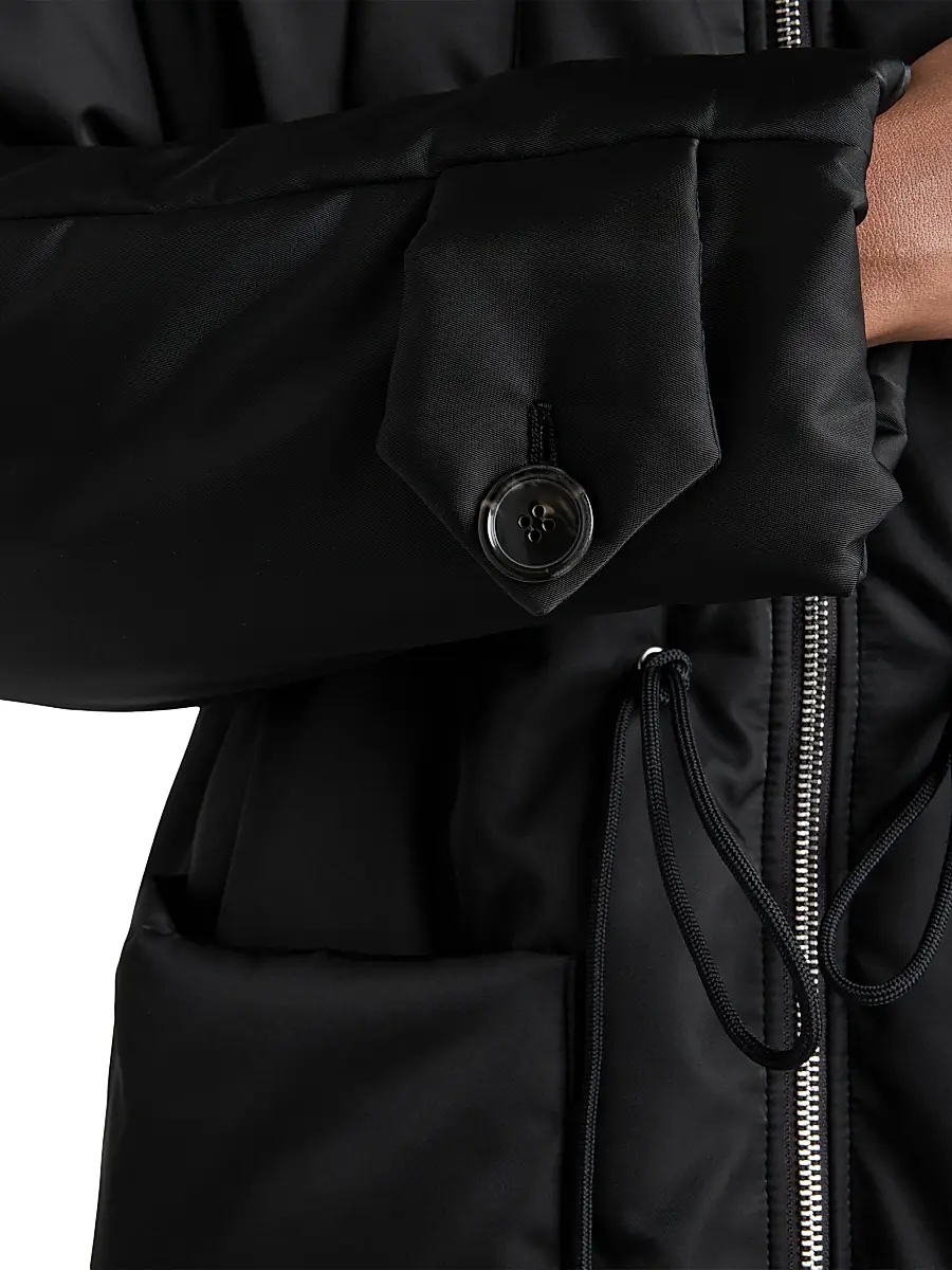 Prada Women's Re-Nylon Down Coat - Black | Thumbnail 5 Prada Women's Re-Nylon Down Coat - Black | Thumbnail 5