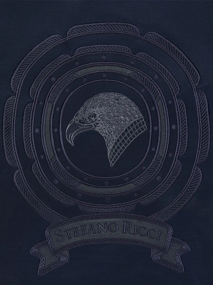 Stefano Ricci Men's T-Shirt - Blue | Thumbnail 6 Stefano Ricci Men's T-Shirt - Blue | Thumbnail 6