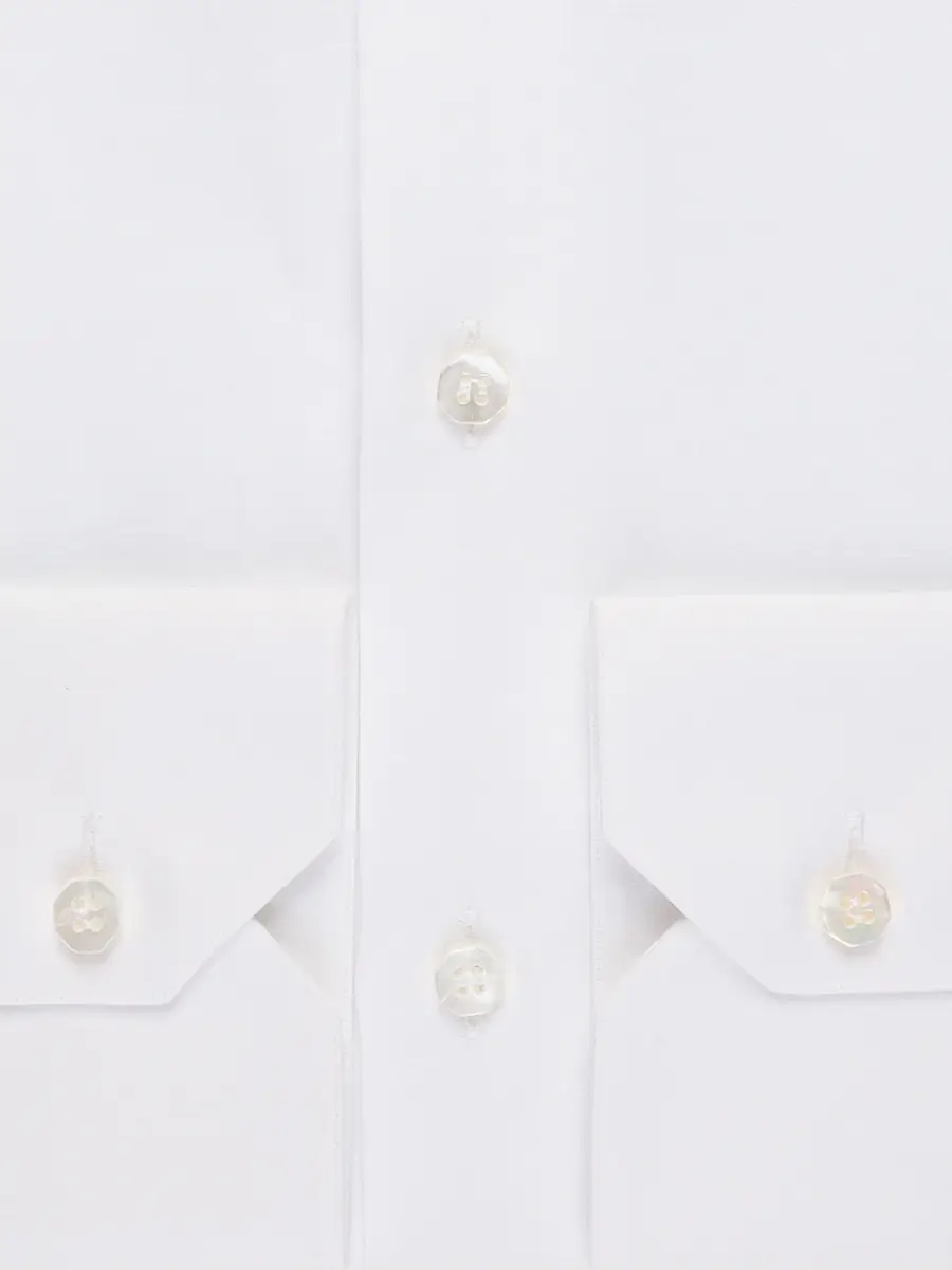 Stefano Ricci Men's Handmade Linen and Silk Blend Dress Shirt - White | Thumbnail 3 Stefano Ricci Men's Handmade Linen and Silk Blend Dress Shirt - White | Thumbnail 3