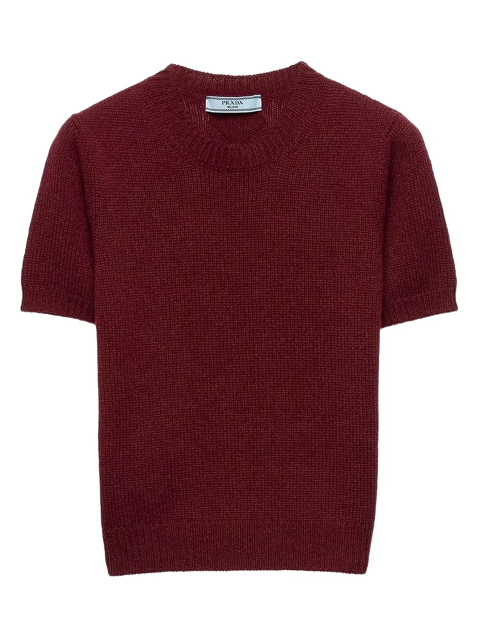 Women's Short-Sleeved Cashmere Sweater Women's Short-Sleeved Cashmere Sweater