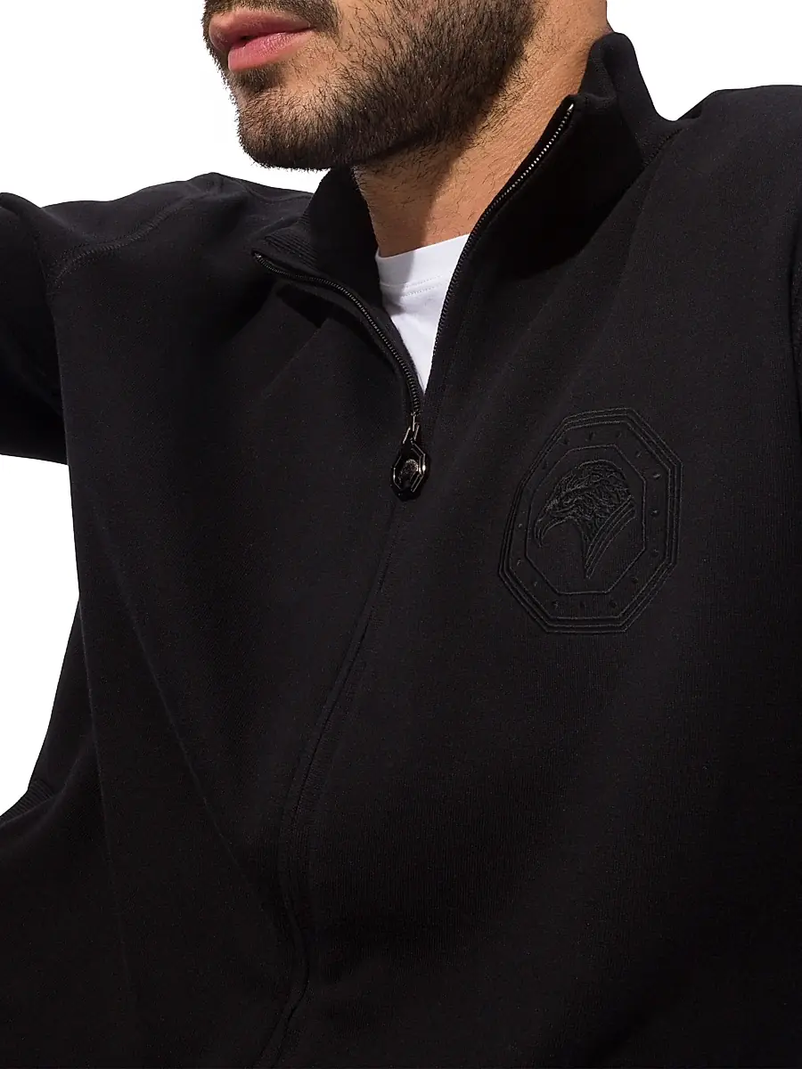 Stefano Ricci Men's Blouson Sweater - Black | Thumbnail 5