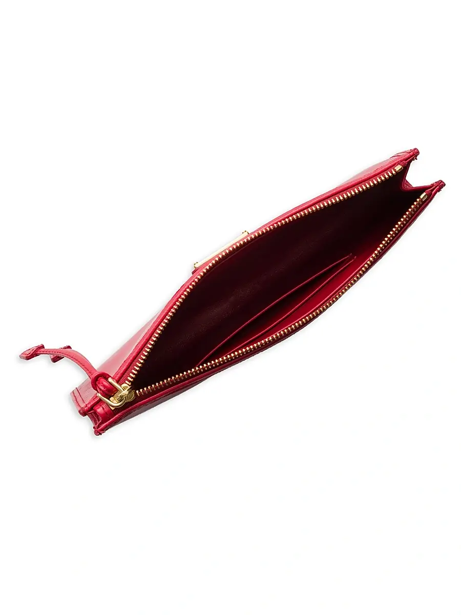 Prada Women's Leather Pouch - Dark Pink | Thumbnail 11 Prada Women's Leather Pouch - Dark Pink | Thumbnail 11