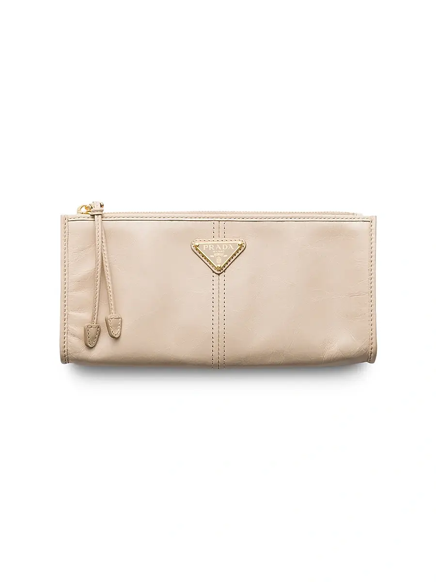 Prada Women's Leather Pouch - Dark Pink | Thumbnail 13 Prada Women's Leather Pouch - Dark Pink | Thumbnail 13