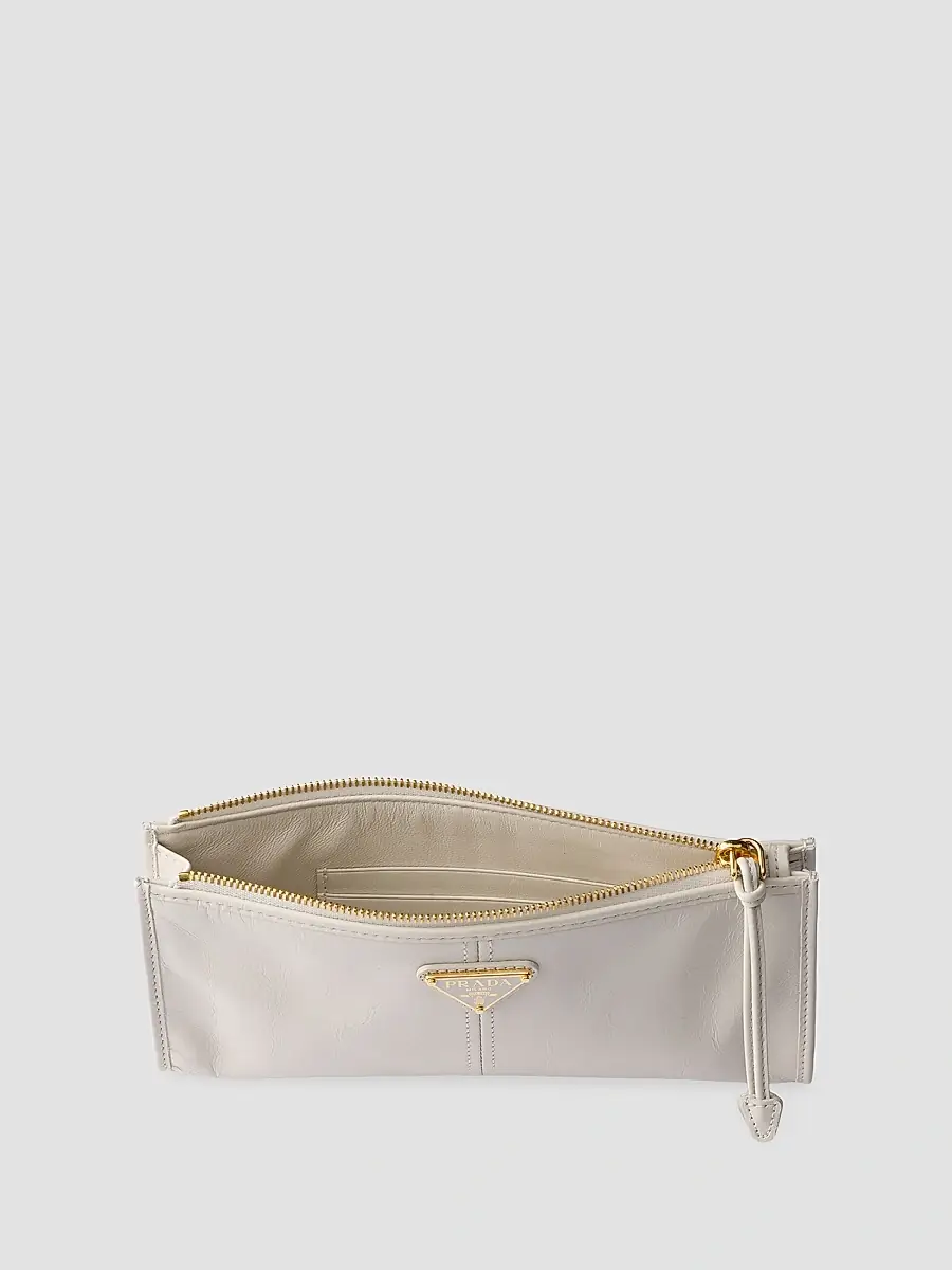 Prada Women's Leather Pouch - Dark Pink | Thumbnail 30 Prada Women's Leather Pouch - Dark Pink | Thumbnail 30