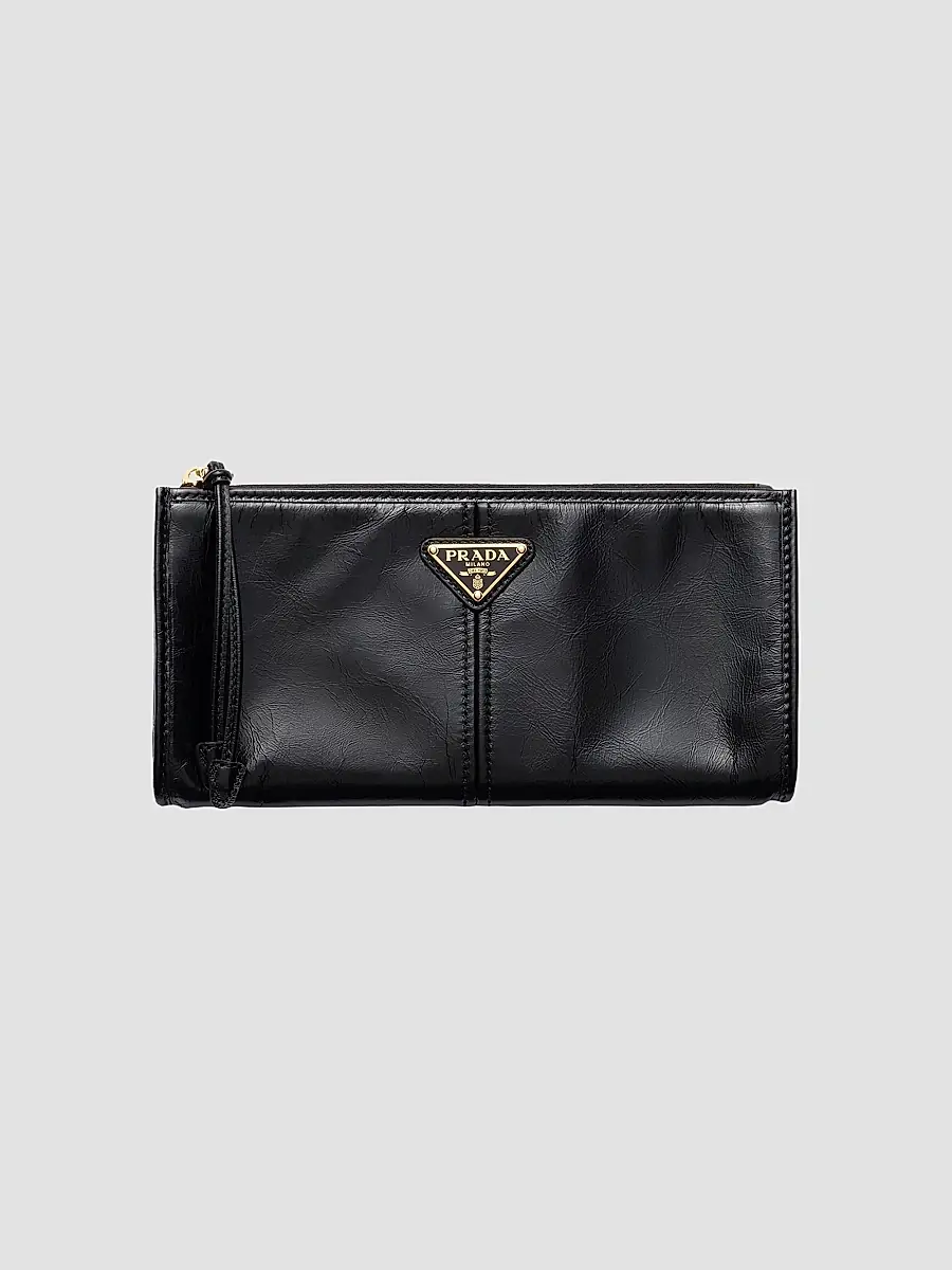 Prada Women's Leather Pouch - Dark Pink | Thumbnail 5 Prada Women's Leather Pouch - Dark Pink | Thumbnail 5