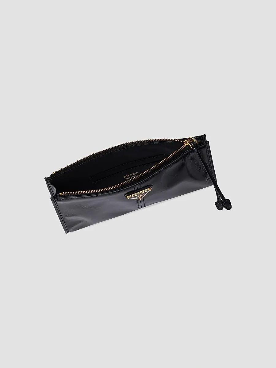 Prada Women's Leather Pouch - Dark Pink | Thumbnail 7 Prada Women's Leather Pouch - Dark Pink | Thumbnail 7