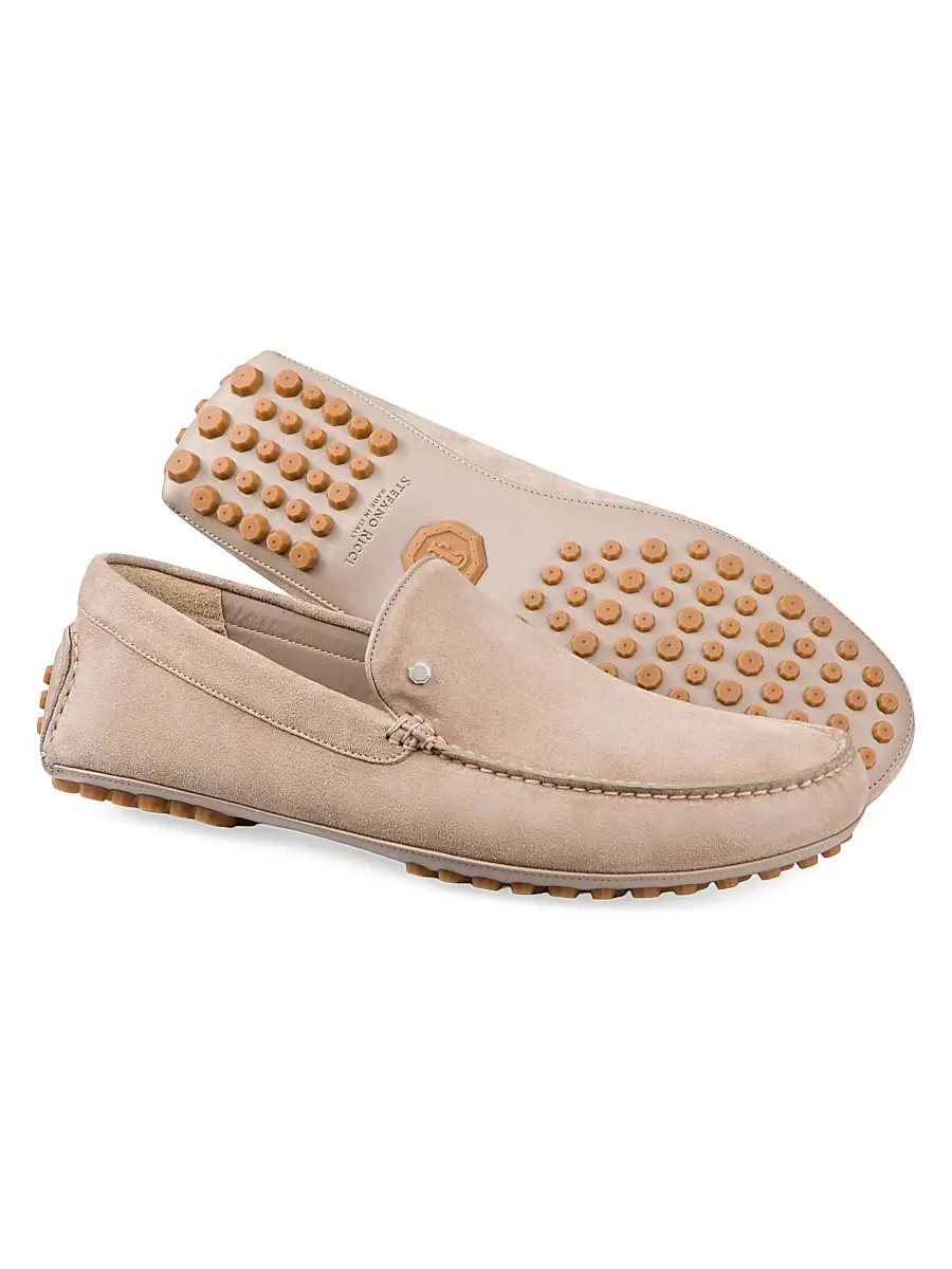 Stefano Ricci Men's Suede Driving Shoes | Thumbnail 3