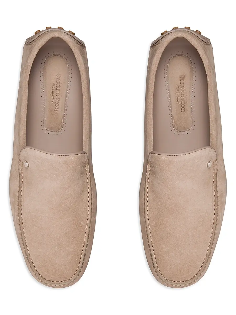Stefano Ricci Men's Suede Driving Shoes | Thumbnail 4