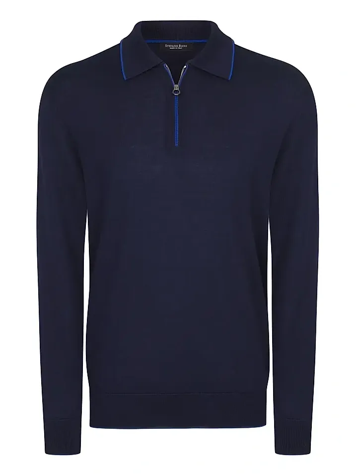 Men's Zip Polo Shirt Men's Zip Polo Shirt