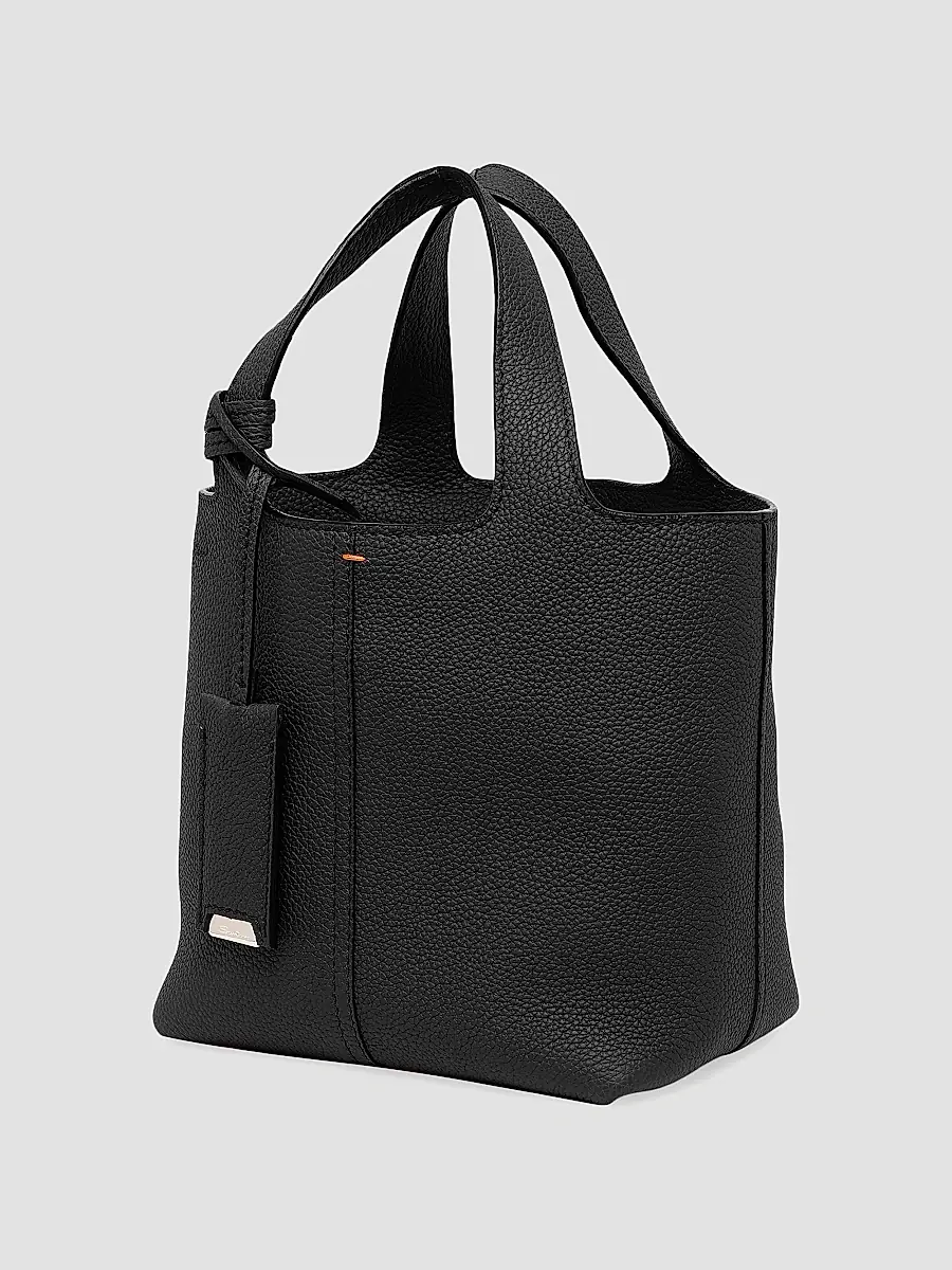Santoni Women's Mini Chapelier Leather Tote Bag | Thumbnail 2
