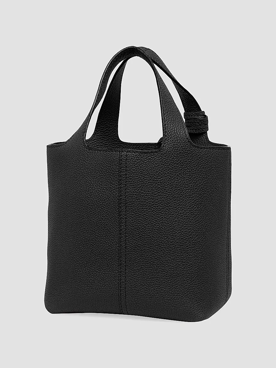 Santoni Women's Mini Chapelier Leather Tote Bag | Thumbnail 3