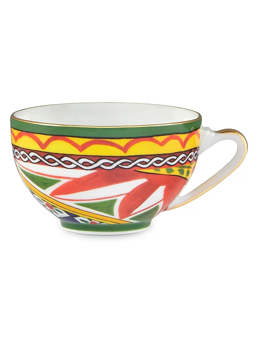 Dolce & Gabbana Printed Teacup & Saucer Set | Thumbnail 4