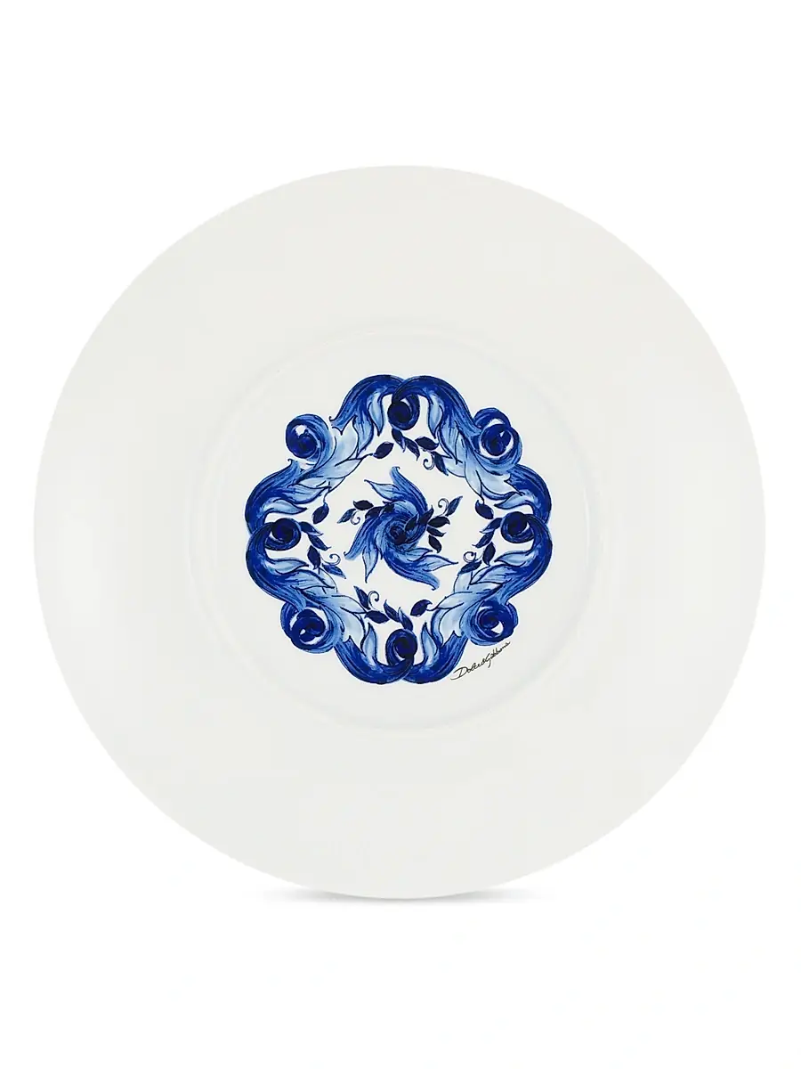 Dolce & Gabbana Blue Mediterraneo Stella 2-Piece Soup Bowl Set | Thumbnail 4