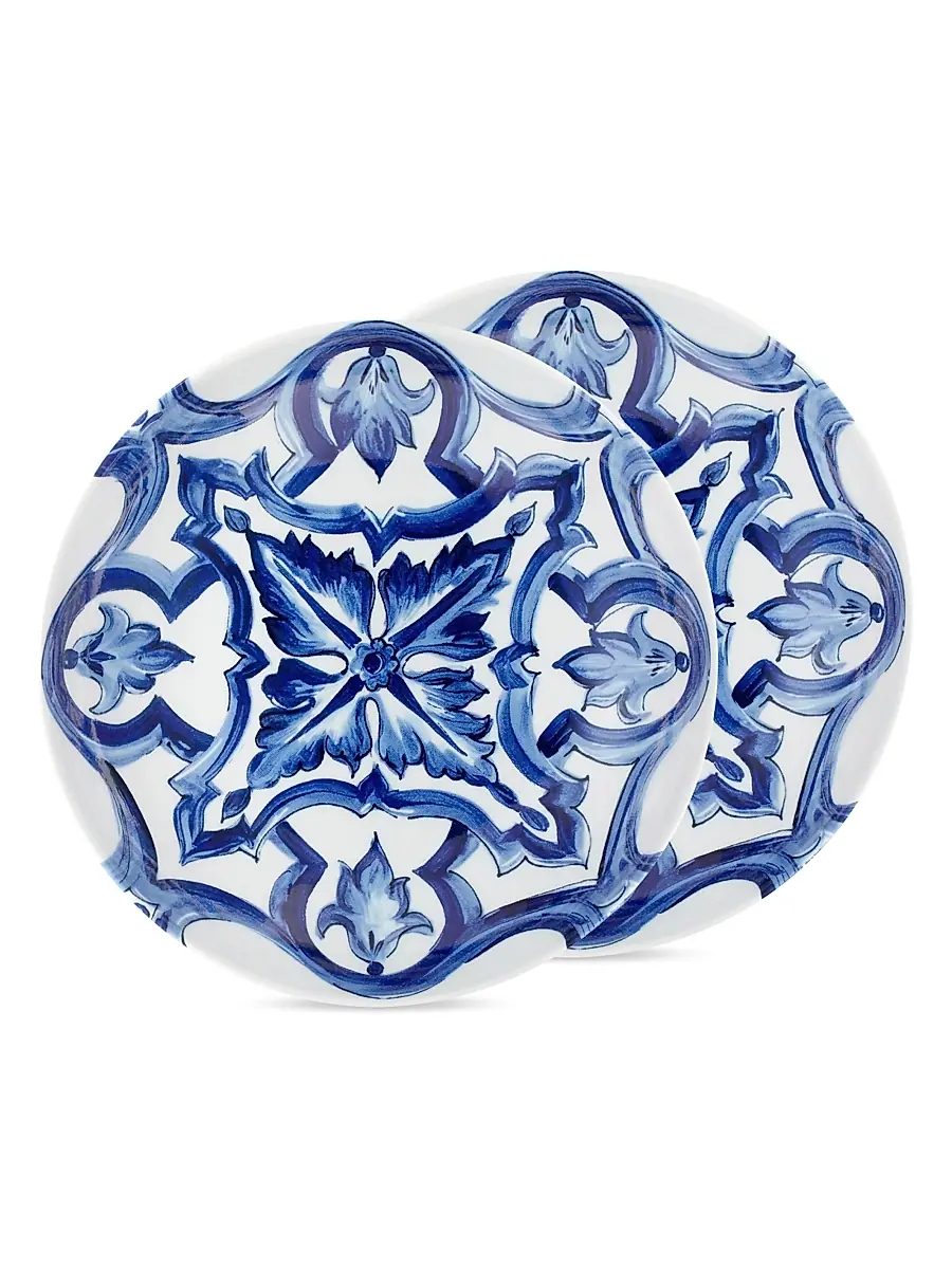 Dolce & Gabbana Blue Mediterraneo Stella 2-Piece Soup Bowl Set