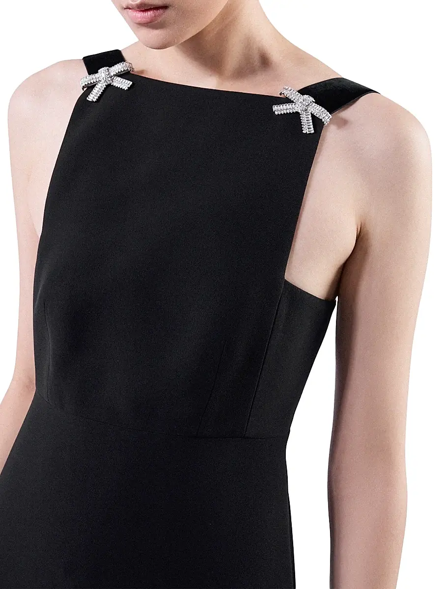 Prada Women's Embroidered Cady Mini Dress | Thumbnail 5