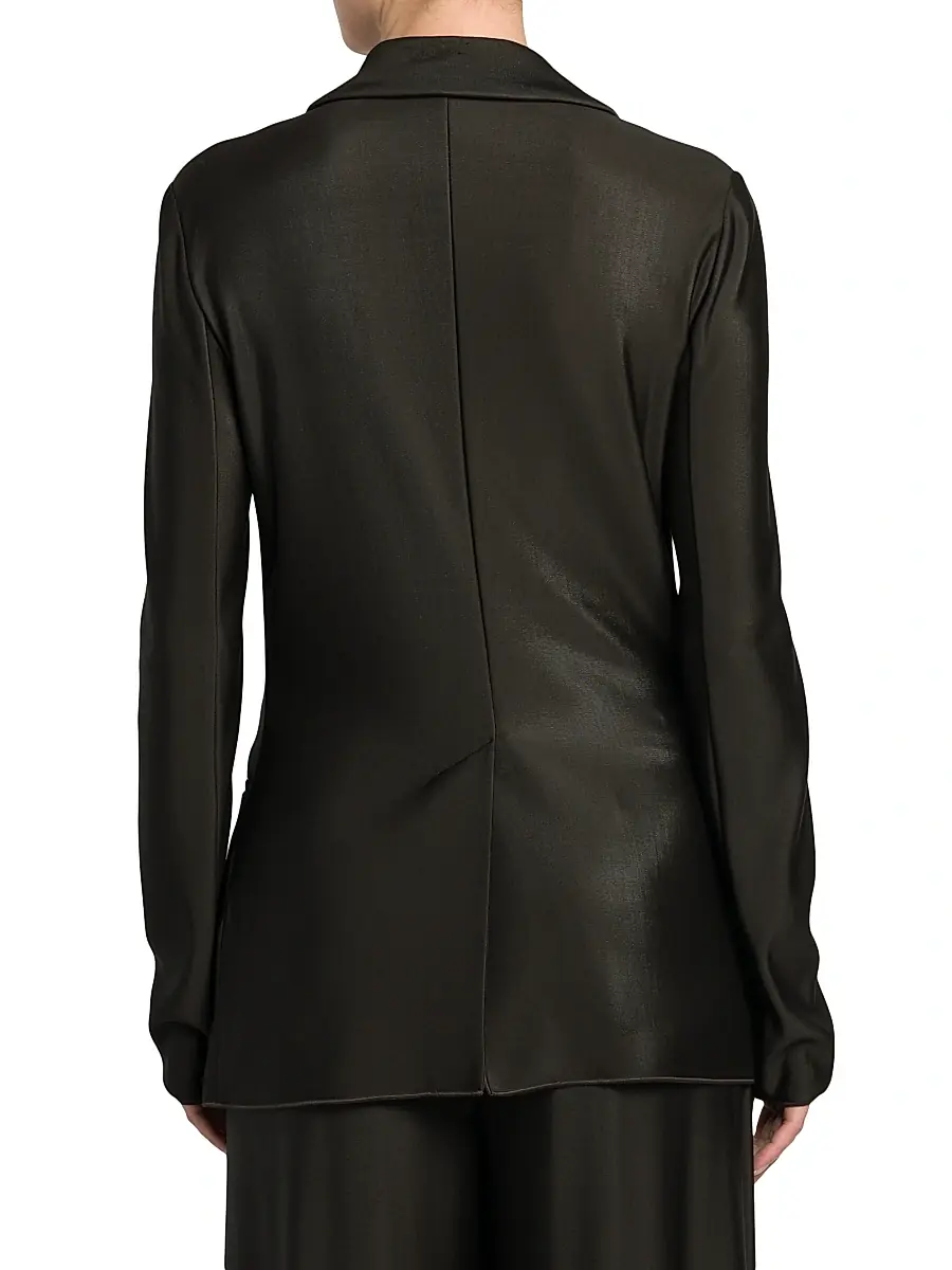 Giorgio Armani Women's Jersey Draped Blazer | Thumbnail 5