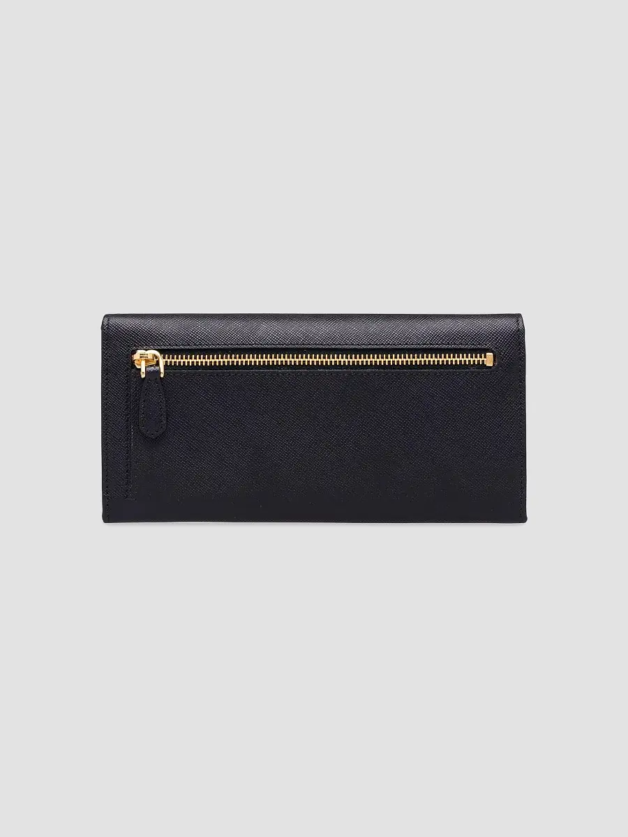 Prada Women's Saffiano Leather Wallet - Black | Thumbnail 2