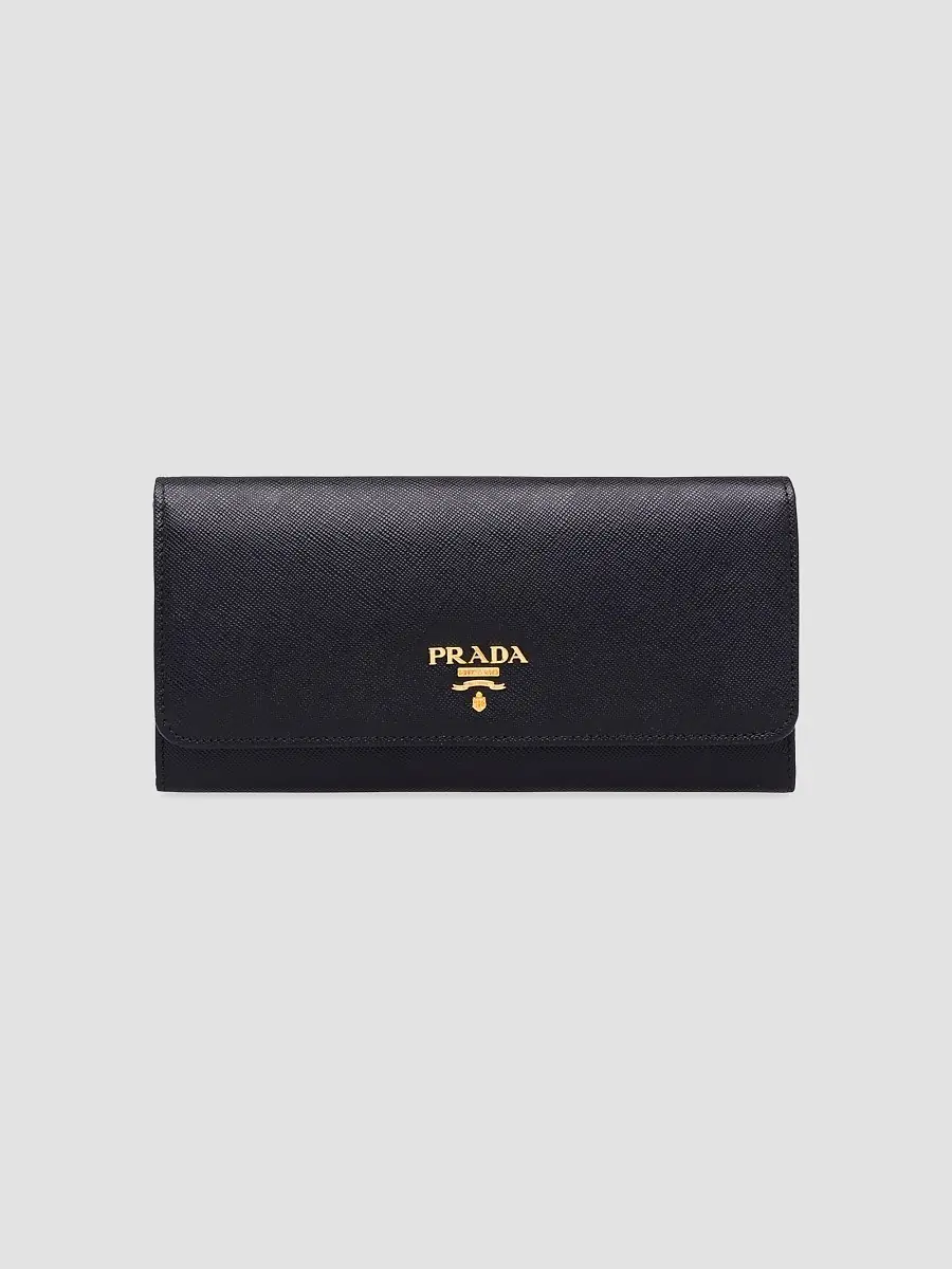 Prada Women's Saffiano Leather Wallet - Black | Thumbnail 5
