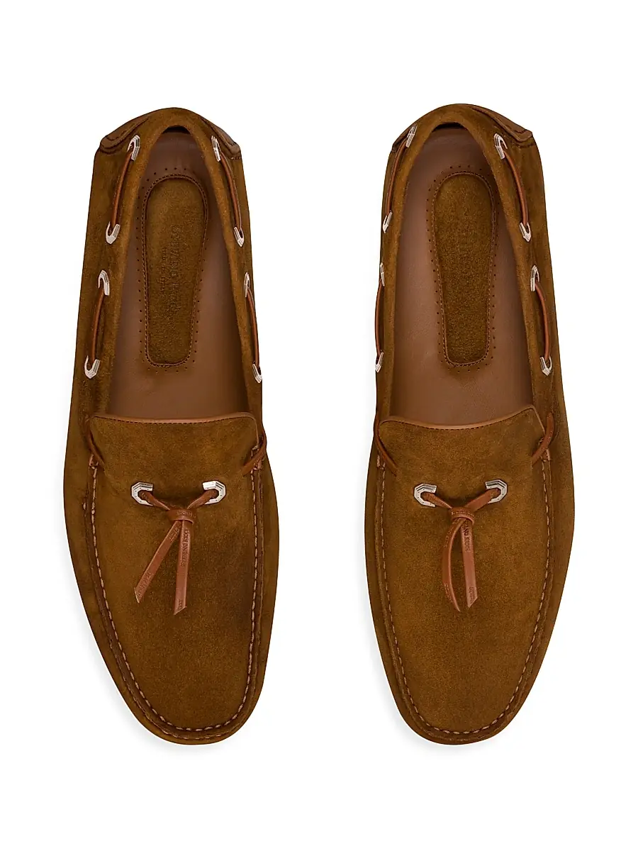 Stefano Ricci Men's Suede and Calfskin Leather Driving Shoes | Thumbnail 4 Stefano Ricci Men's Suede and Calfskin Leather Driving Shoes | Thumbnail 4