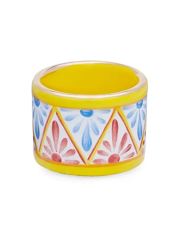 Dolce & Gabbana Carretto 2-Piece Medium Ceramic Napkin Holder Set
