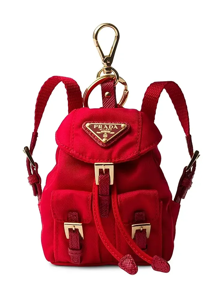 Women's Mini Icon Re-Nylon Bag Charm