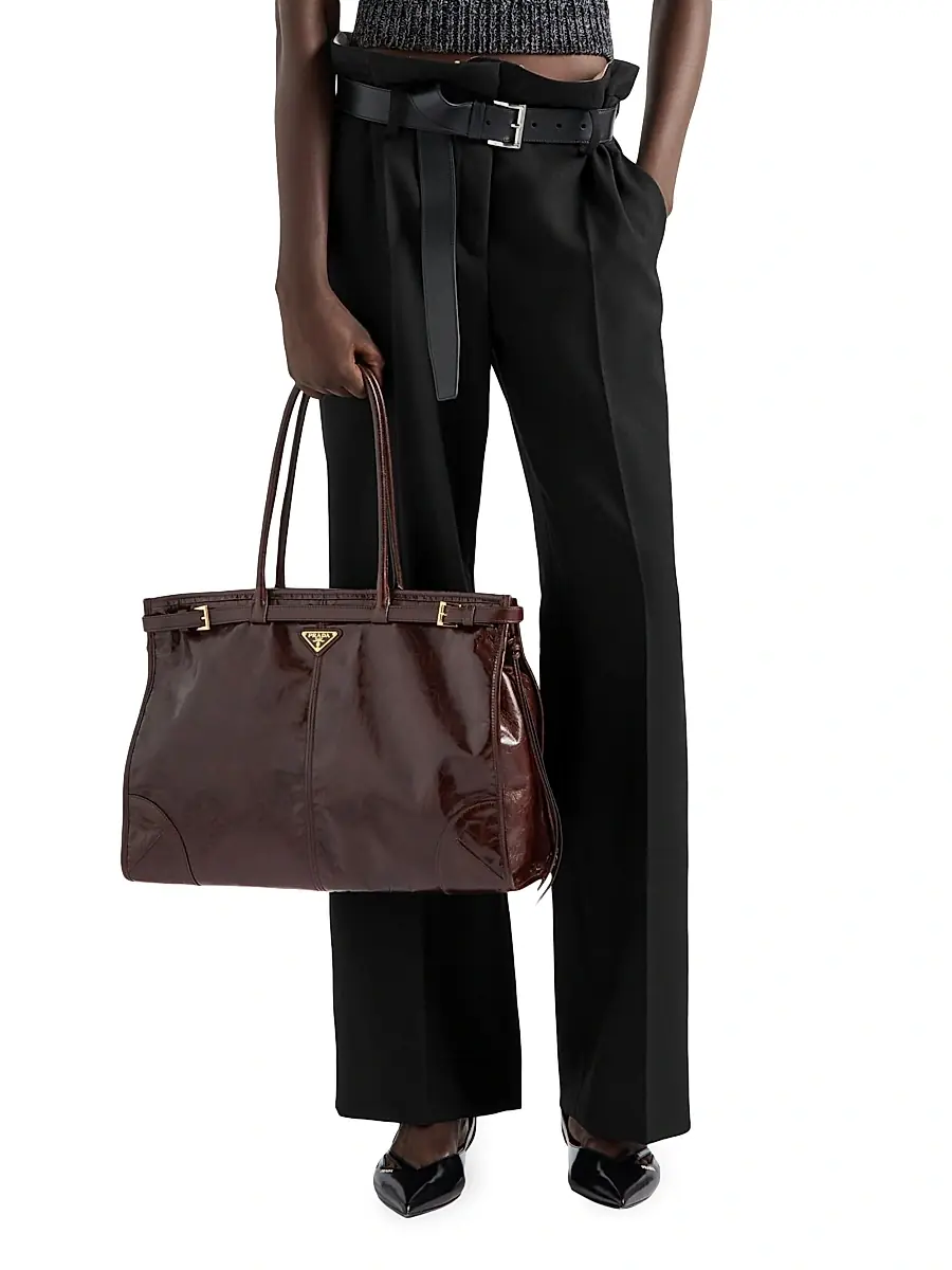 Prada Women's Gabardine Pants - Black | Thumbnail 2 Prada Women's Gabardine Pants - Black | Thumbnail 2