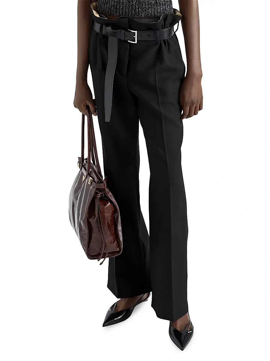 Prada Women's Gabardine Pants - Black | Thumbnail 3 Prada Women's Gabardine Pants - Black | Thumbnail 3