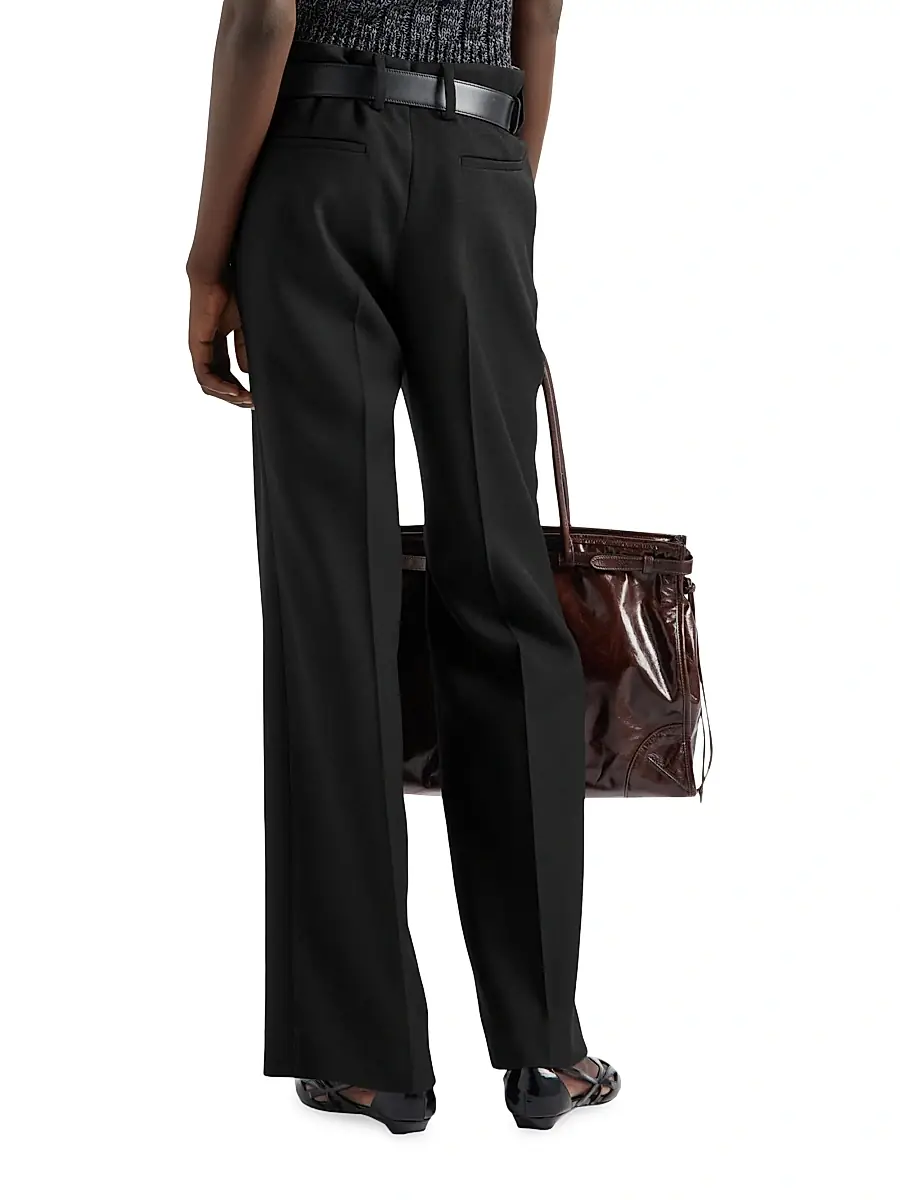 Prada Women's Gabardine Pants - Black | Thumbnail 4 Prada Women's Gabardine Pants - Black | Thumbnail 4