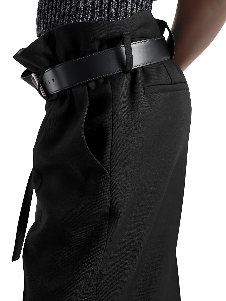 Prada Women's Gabardine Pants - Black | Thumbnail 5 Prada Women's Gabardine Pants - Black | Thumbnail 5