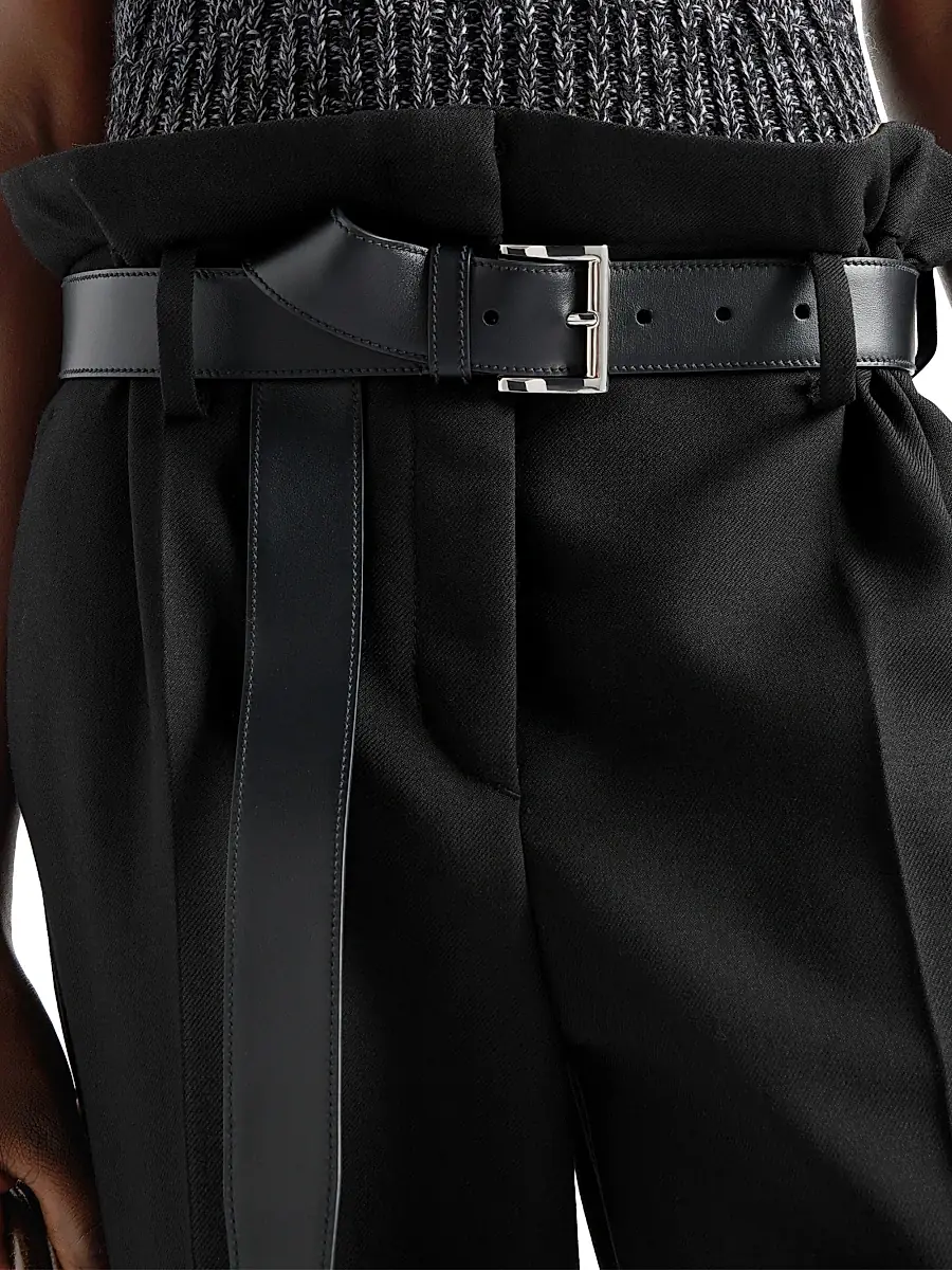 Prada Women's Gabardine Pants - Black | Thumbnail 6 Prada Women's Gabardine Pants - Black | Thumbnail 6