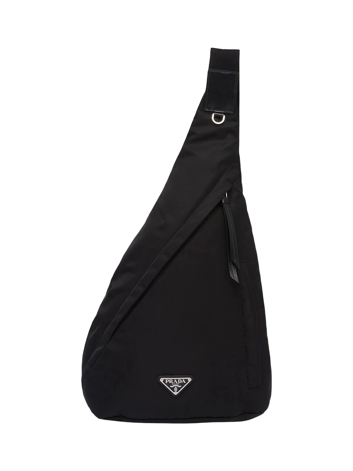 Men's Re-Nylon and Leather Backpack - Black Men's Re-Nylon and Leather Backpack - Black