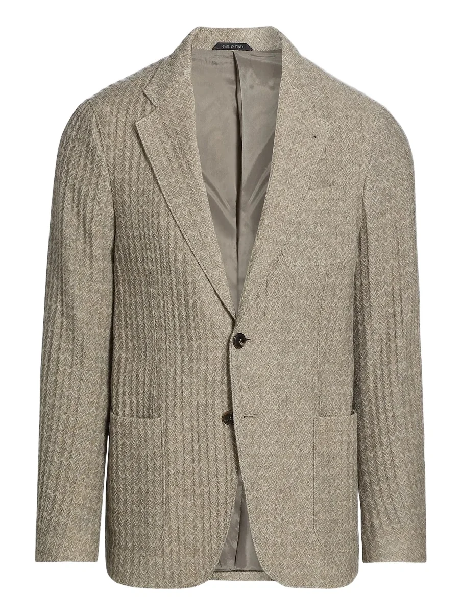 Men's Chevron Cashmere-Silk Upton Jacket
