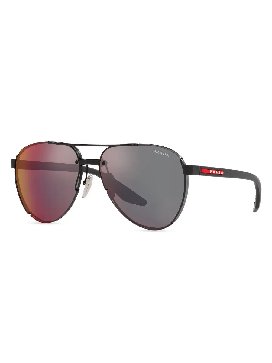 Men's 61MM Pilot Sunglasses - Matte Black Men's 61MM Pilot Sunglasses - Matte Black