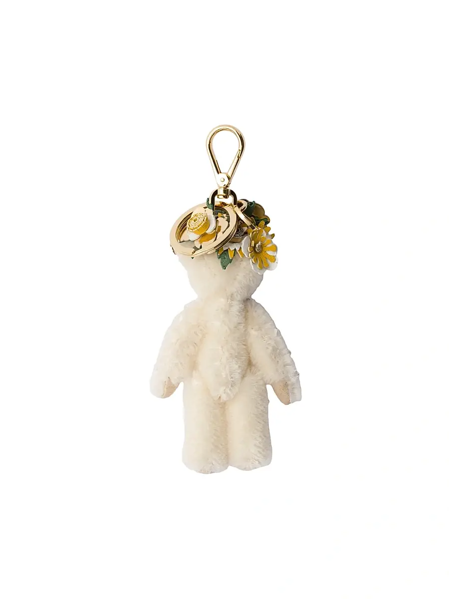 Prada Women's Bear Trick Keychain - White | Thumbnail 3 Prada Women's Bear Trick Keychain - White | Thumbnail 3