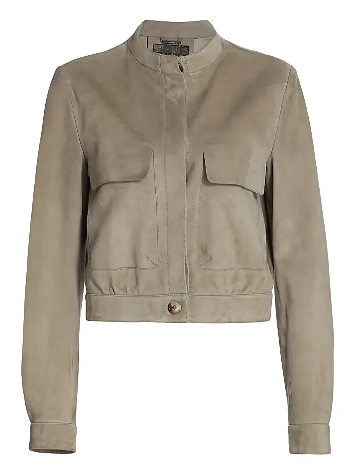 Women's Patch-Pocket Suede Jacket