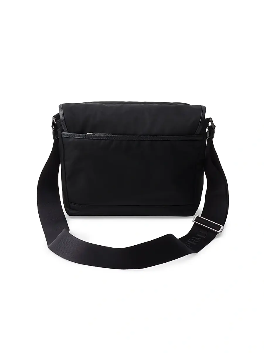 Prada Men's Re-Nylon and Saffiano Leather Shoulder Bag | Thumbnail 3 Prada Men's Re-Nylon and Saffiano Leather Shoulder Bag | Thumbnail 3
