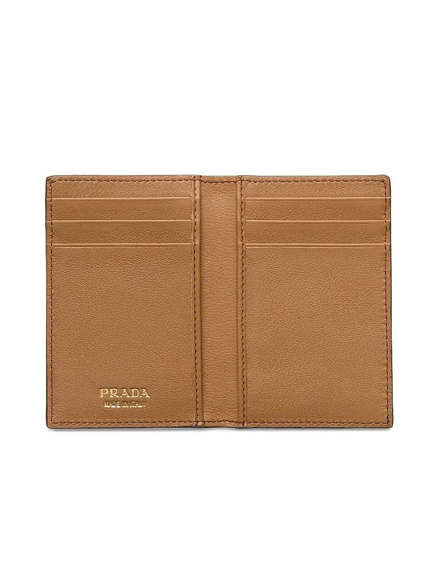 Prada Men's Leather Card Holder - Black | Thumbnail 2