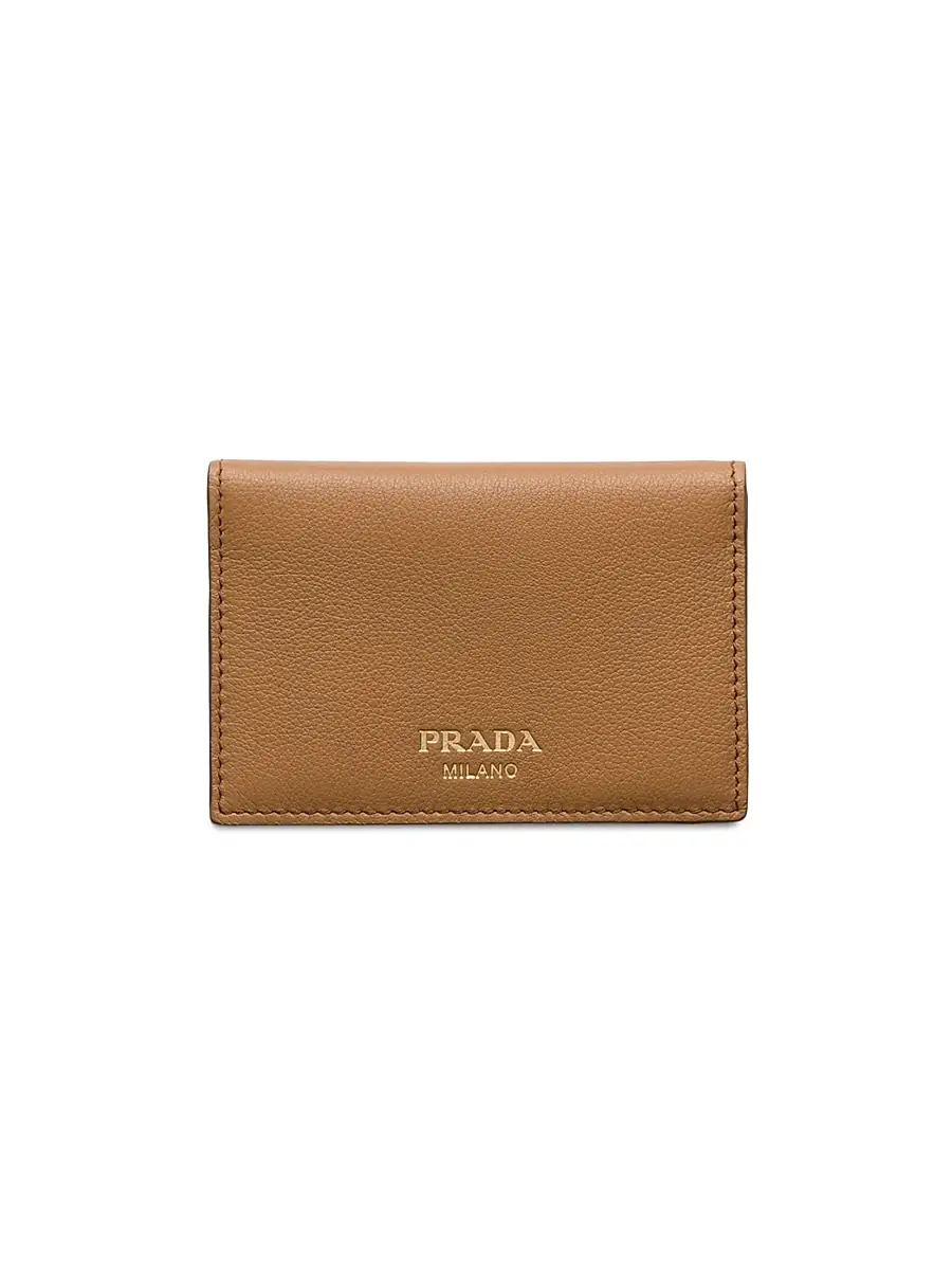 Prada Men's Leather Card Holder - Black | Image 1 Prada Men's Leather Card Holder - Black | Image 1