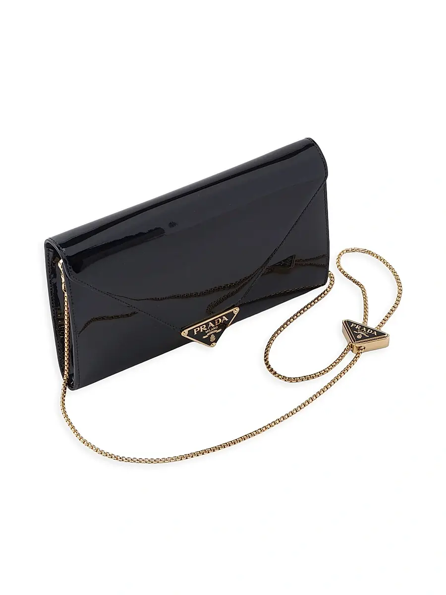 Prada Women's Patent Leather Mini-Bag - Black | Thumbnail 2 Prada Women's Patent Leather Mini-Bag - Black | Thumbnail 2