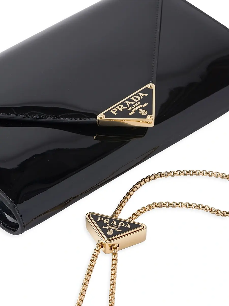Prada Women's Patent Leather Mini-Bag - Black | Thumbnail 5 Prada Women's Patent Leather Mini-Bag - Black | Thumbnail 5