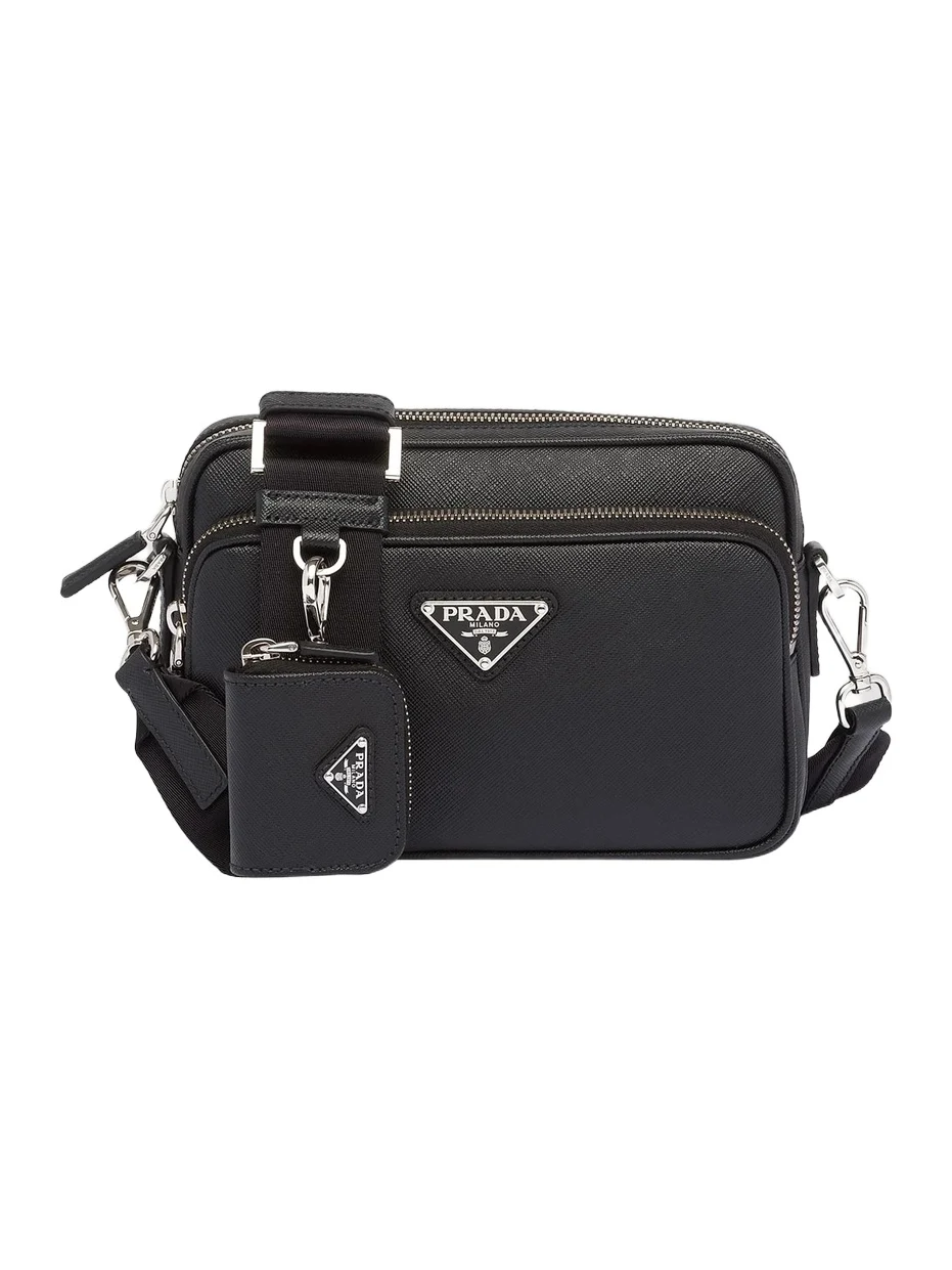 Prada Men's Saffiano Leather Shoulder Bag