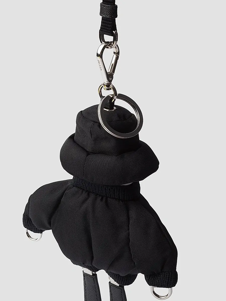 Prada Women's Re-Nylon Key Ring Trick with Shoulder Strap - Black | Thumbnail 3