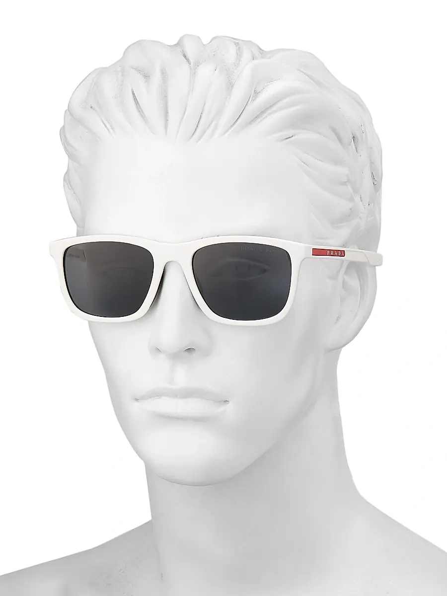 Prada Linea Rossa Men's PS 54MM Sunglasses - Polar Dark Grey | Thumbnail 4 Prada Linea Rossa Men's PS 54MM Sunglasses - Polar Dark Grey | Thumbnail 4