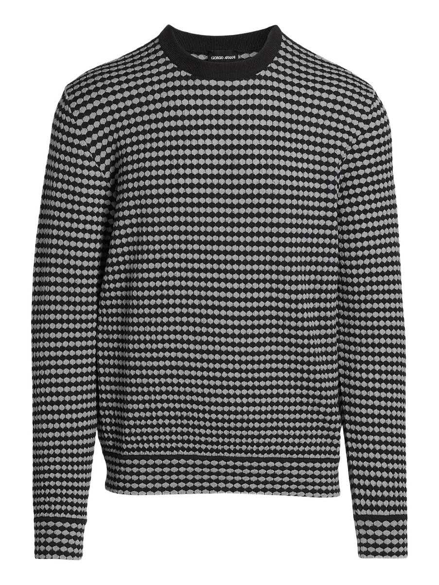 Men's Geo Print Crewneck Sweater Men's Geo Print Crewneck Sweater